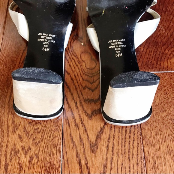 Hillard & Hanson White Strappy Square toe Sandals - Picture 6 of 12